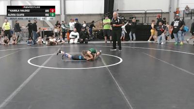 49-53 lbs Quarters - Kamila Valdez, Asylum Wrestling Club vs Alivia Clute, Viper Wrestling Club