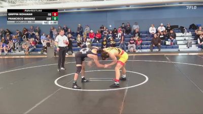 165 lbs Cons. Round 2 - Griffin Bohanan, Fort Hays State vs Francisco Mendez, Concordia (Neb.)