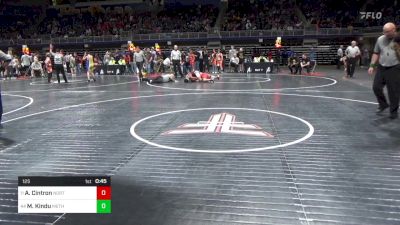 125 lbs Rd 1 - Consi Of 32 #2 - Antonio Cintron, North Pocono vs Modesto Kindu, Methacton