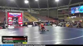 106 lbs Semifinal - Mack Mauger, Team Idaho Wrestling Club vs Kaiden Powell, Paola Wrestling Club