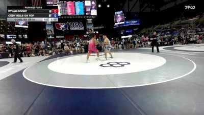 285 lbs Cons. Rd Of 64 - Dylan Boone, MI vs Cody Kills On Top, MT