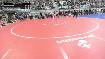 U20 Women - 57 lbs Champ. Round 1 - Cailan Drake, NY vs Anastasia Richardson, CA