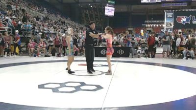 95 lbs Cons. Rd Of 32 - Josephine Reeves, Florida vs Rayany Clapier, Wisconsin