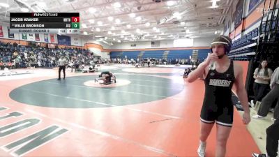 184 lbs Champ. Round 2 - Wills Bronson, John Carroll University vs Jacob Kraker, Wheaton
