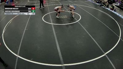 106 lbs Semis & 1st Wrestleback (8 Team) - Brigham Ricley, Gothenburg vs Justus Wehrman, Tri County