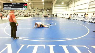 165 lbs Consi Of 8 #1 - Megan Preston, FL vs Zady Paige, ME