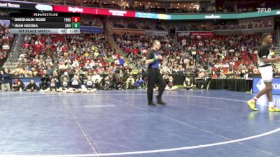 3A-215 lbs 1st Place Match - Dreshaun Ross, Fort Dodge vs Jean Ngoma, Xavier, Cedar Rapids