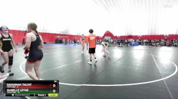 125 lbs Round 1 (6 Team) - Isabelle Leyhe, Team Pink vs Savannah Talyat, Team Red