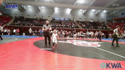 46 lbs Quarterfinal - Easton Williams, HURRICANE WRESTLING ACADEMY vs Emerson Braun, Owasso Takedown Club