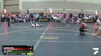 116 lbs Round 3 (10 Team) - Ivy Grant, Ares vs Lauryn Vee, Beast Mode WA Green