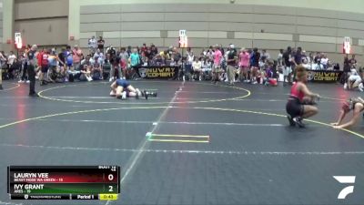 116 lbs Round 3 (10 Team) - Ivy Grant, Ares vs Lauryn Vee, Beast Mode WA Green