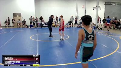 136 lbs Round 3 (8 Team) - Ryan Ivy, New York Gold vs Vincent Torres, Colorado