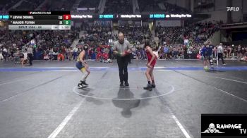 88 lbs Cons. Round 1 - Major Flynn, Sunflower Kids vs Levin Demel, ElDorado