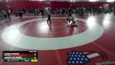 157 lbs Cons. Round 2 - Javion Sanders, Wisconsin vs Robbie Gallagher, Stateline Stingers Wrestling Club