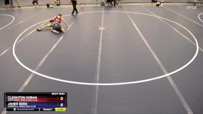 132 lbs Cons. Round 1 - Cleighton Hoban, Northwest Wrestling Club vs Javier Berg, Guerrilla Wrestling Club