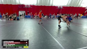 165 lbs Quarters & Wb (16 Team) - Isaac Thompson, Princeton Tigers vs Justin Houdek, Long Prairie Grey Eagle-Bowerville Wolves