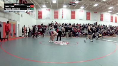 144 lbs Quarterfinal - Daniel Donofrio, West Geauga vs Omar Leon, Akron Springfield