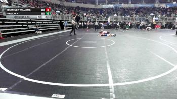 125 lbs Consi Of 8 #2 - Brantley Williams, Maize WC vs Vye Lack, Legion Of Doom