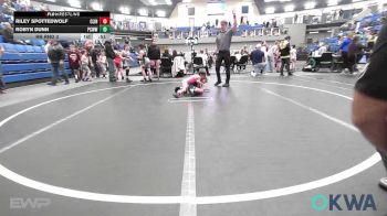 46-49 lbs Rr Rnd 3 - Riley Spottedwolf, Clinton Youth Wrestling vs Robyn Dunn, Ponca City Wildcat Wrestling