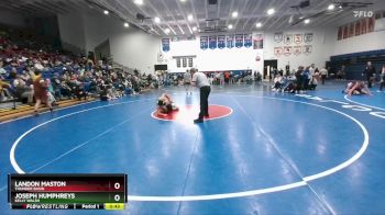 165 lbs Cons. Round 3 - Landon Maston, Thunder Basin vs Joseph Humphreys, Kelly Walsh