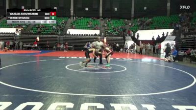 5A 106 lbs Cons. Round 2 - Kayleb Arrowsmith, Saint Clair County vs Wade Stinson, Moody Hs