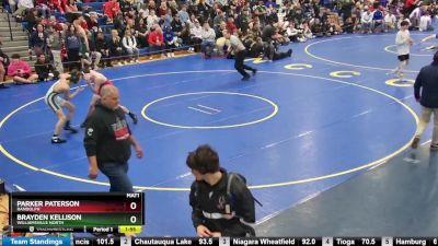 124 lbs Quarterfinal - Brayden Kellison, Williamsville North vs Parker Paterson, Randolph