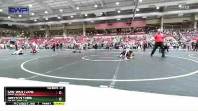 67 lbs Cons. Round 2 - Greyson Simon, The Best Wrestler vs Saw-wah Evans, Ogden`s Outlaws