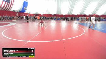 103-104 lbs Round 3 - Emmett Hill, Geneseo vs Brody Brunkow, WCAABE Knights