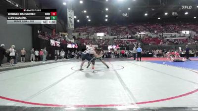 152 lbs Champ. Round 1 - Bridger Bangerter, Snake River Wrestling Club vs Alex Haskell, Moorcroft Mat Masters
