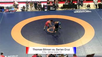 57 lbs Rr Rnd 2 - Darian Cruz, Lehigh Valley Wrestling Club/NYAC vs Thomas Gilman, Titan Mercury Wrestling Club (TMWC)