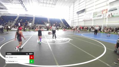 100 lbs Rr Rnd 5 - Micah Chea, Powerline Wrestling vs Shyanne Salazar, Wlv Jr Wrestling