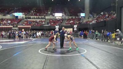 98 lbs Cons. Semi - Cambri Guenzler, Choteau Wrestling vs Sage Wierzbicki, Swamp Monsters MT