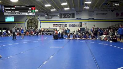 285 lbs 7th Place Match - Owen Pettlon, West Delaware, Manchester vs Gable Eddy, Independence