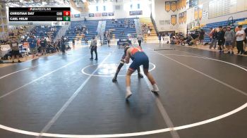 132 lbs Quarterfinals (8 Team) - Cael Helm, Hernando vs Christian Day, Cocoa Beach