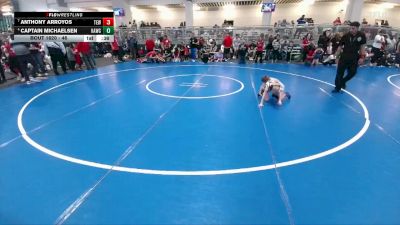 46 lbs Cons. Round 3 - Captain Michaelsen, Katy Area Wrestling Club vs Anthony Arroyos, Takedown Elite Wrestling