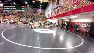 165 lbs Cons. Round 1 - Nathan Haderlie, Star Valley vs Ranger Duncombe, Green River