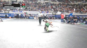 102-D2 3rd Place Match - Addison Stone, Thatcher HS vs Mya Mazon, Lee Williams High School