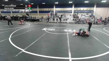 101 lbs Round Of 16 - Layla Hartman, Red Mountain WC vs Kaliya Klise, Gold Rush Wr Ac