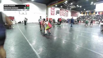 285 lbs Champ. Round 1 - Bryce Johnson, La Serna vs Sebastina Raygoza, Downey