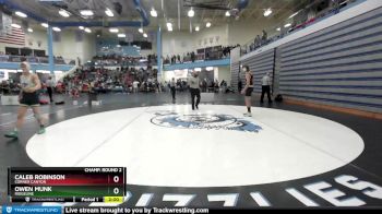 160 lbs Champ. Round 2 - Caleb Robinson, Corner Canyon vs Owen Munk, Ridgeline