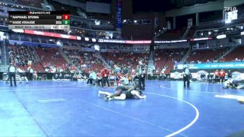 3A-215 lbs Champ. Round 2 - Kade Krause, Dowling Catholic vs Raphael Etuma, Iowa City, City High