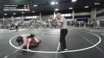 157 lbs Consi Of 64 #1 - Anthony Morales, Knights WC vs Ayden Gonzales, Wasco Yourh Wrestling