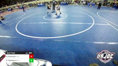 120 lbs Semifinal - Braxton McIlwain, Lions Wrestling Academy vs Braylon Blackburn, Shawnee Takedown Club