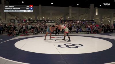 92 kg Cons. Rd Of 16 - Kael Wisler, Michigan Wrestling Club vs Geoffery Freeman, Colorado