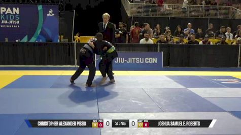 Joshua Samuel E. Roberts vs Christopher Alexander Piesik 2025 Pan Kids Jiu-Jitsu IBJJF Championship