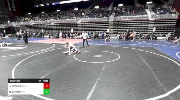 95 lbs Rr Rnd 4 - Josiah Orozco, Pomona Elite vs Braxton Smith, Bear Cave WC