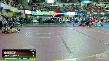 AA - 113 lbs Cons. Round 2 - Jayce Kolendich, Missoula Sentinel vs Archer Hyde, Gallatin (Bozeman)