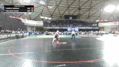 Girls 2A 140 lbs Quarterfinal - Angela Monday, Othello (Girls) vs Melanie Novak, Hudson`s Bay (Girls)