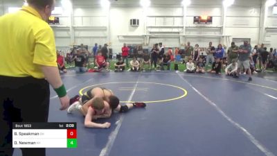 120-C lbs Consi Of 16 #2 - Brady Speakman, OH vs Dylan Newman, NY