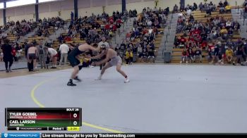 149 lbs Quarterfinal - Tyler Goebel, Wisconsin-La Crosse vs Cael Larson, Augustana